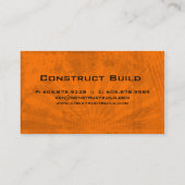 232 Visitekaartje bouwgrunge oranje (Achterkant)