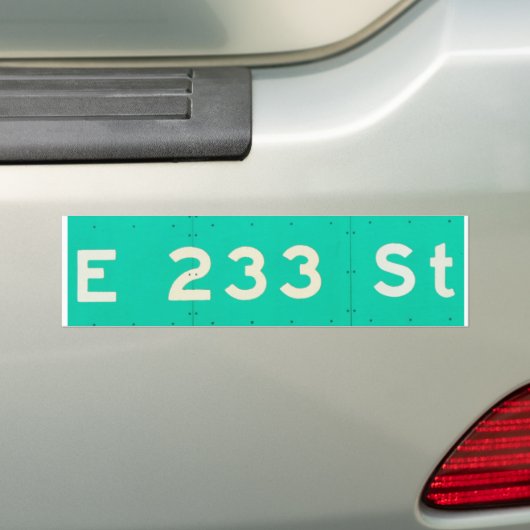 233e bumpersticker (Op auto)