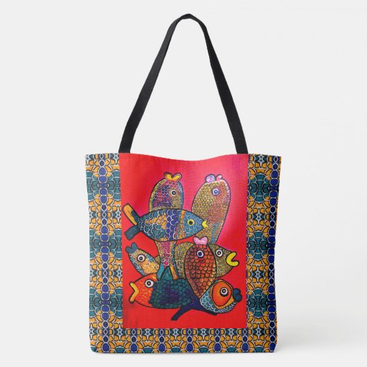 234 - Fishout - Canvas tas (Achterkant)