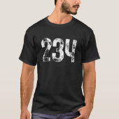 234 Netnummer Akron OH Mobiel Telefoon Netnummer T-shirt (Voorkant)