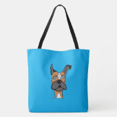 237 - De hond-Canvas tas roteren (Achterkant)