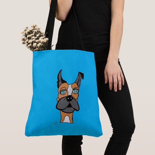 237 - De hond-Canvas tas roteren (Dichtbij)