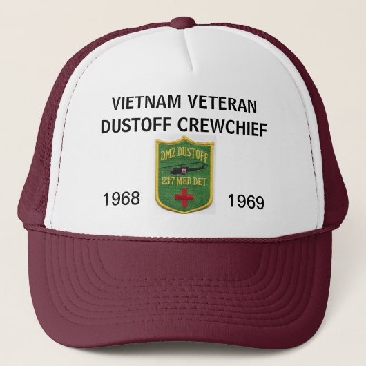 237th DUSTOFF CREWCHIEF MESH PET (Voorkant)