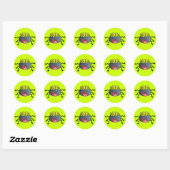 _2387-Happy-spin-Cartoon-Character HAPPY-CARTOON Ronde Sticker (Vel)