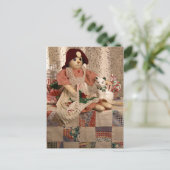 2390 Snowman Doll met bijna kerstmis Feestdagenkaart (Staand voorkant)