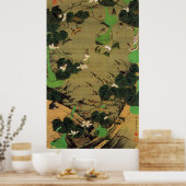 23. 池 群 図, 若 冲 Leven met Pond, Jakuchüu Poster (Keuken)