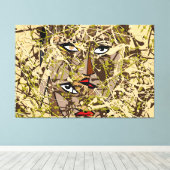 23_006, Gespleten verf Art Canvas Afdruk (Insitu (Houten vloer))