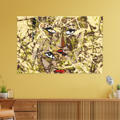 23_006, Gespleten verf Art Canvas Afdruk (Insitu (Woonkamer))