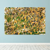 23_008, Gespleten verf Art Canvas Afdruk (Insitu (Houten vloer))