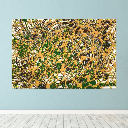 23_008, Gespleten verf Art Canvas Afdruk (Insitu (Houten vloer))