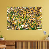 23_008, Gespleten verf Art Canvas Afdruk (Insitu (Woonkamer))