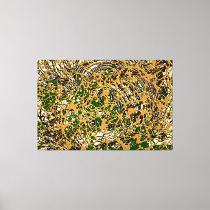 23_008, Gespleten verf Art Canvas Afdruk