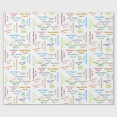 23 augustus, cadeaupapier voor cadeautjes (Vlak)