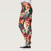 #23 Bloemen patroon Leggings (Links)