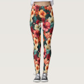 #23 Bloemen patroon Leggings (Voorkant)
