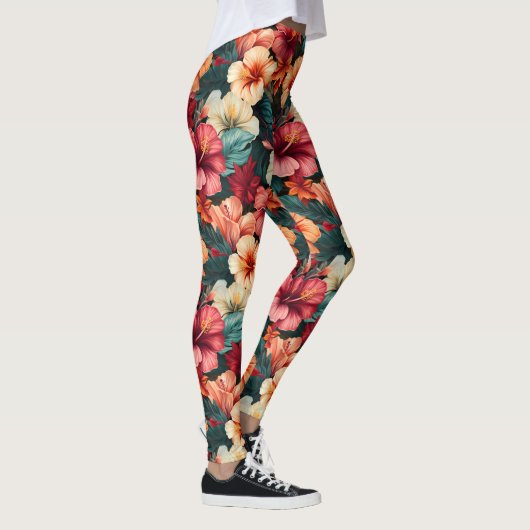#23 Bloemen patroon Leggings (Rechts)