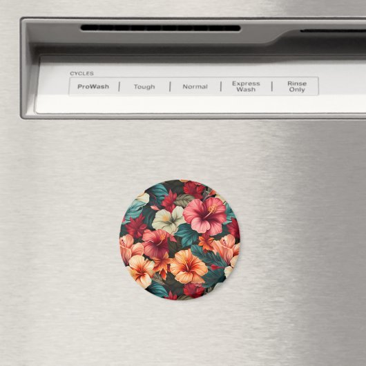 #23 Bloemen patroon Magneet (Insitu (Vaatwasser))