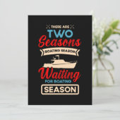 23.Boating for a Boat Fan Boating Save The Date (Staand voorkant)