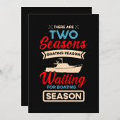 23.Boating for a Boat Fan Boating Save The Date (Voorkant / Achterkant)