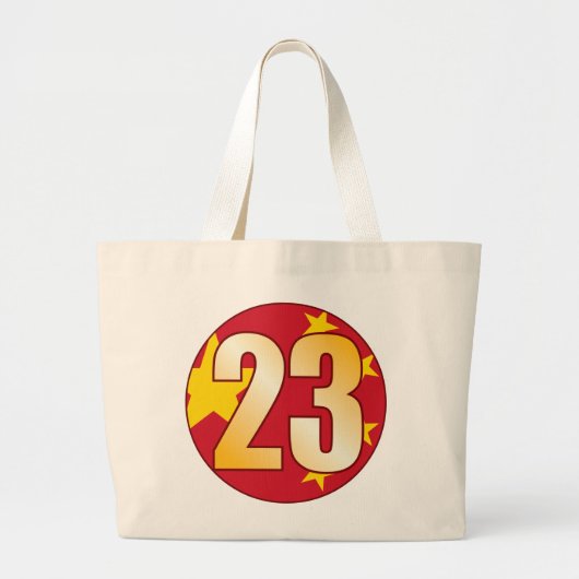 23 CHINA Gold Grote Tote Bag (Voorkant)