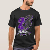 23 Dark Iris 3s gelijkend T-shirt (Voorkant)