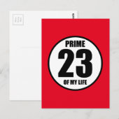 23 De primeur van mijn leven Briefkaart (Voorkant / Achterkant)