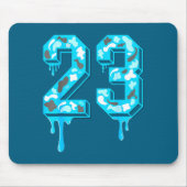 23 Drip Camo Gamma Blue Matching  Muismat (Voorkant)