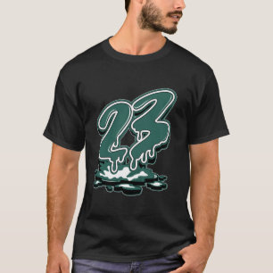 23 Drip Geoxideerd Groene 4s Matching T-shirt voor