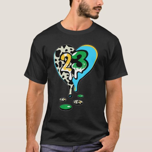 23 Drip Heart Chunky Dunky T-shirt (Voorkant)
