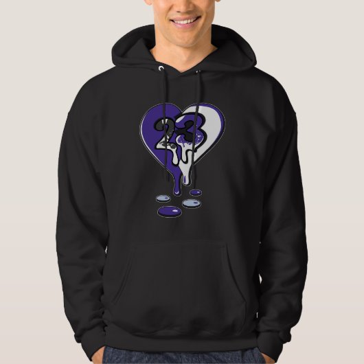 23 Drip Heart Concord 5s Matching Hoodie (Voorkant)