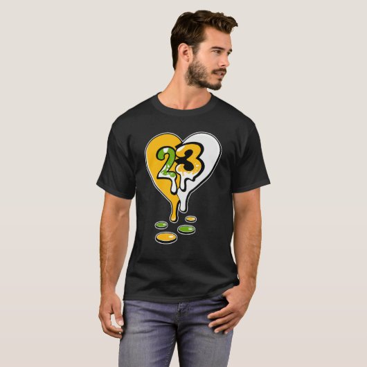 23 Drip Heart Del Sol 13s Matching T-shirt (Voorkant volledig)