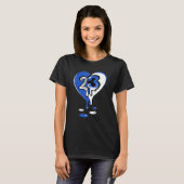 23 Drip Heart Retro Stealth 5s Matching T-shirt (Voorkant volledig)
