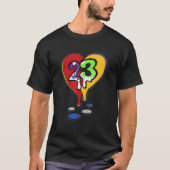 23 Drip Heart What The 5s Matching T-shirt (Voorkant)