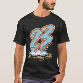 23 Drip Low Blue Stitch 1s Matching T-shirt (Voorkant)