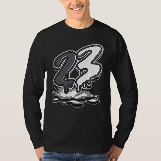 23 Drip Low Panda Zwart Wit Matching T-shirt (Voorkant)