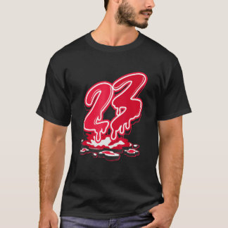 23 Drip Matching Drip Red For Men Women T-shirt