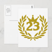 23-echt-laurierkroon briefkaart (Voorkant / Achterkant)