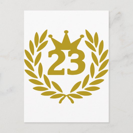 23-echt-laurierkroon briefkaart (Voorkant)