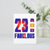 23 en geweldig briefkaart (Staand voorkant)