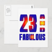 23 en geweldig briefkaart (Voorkant / Achterkant)