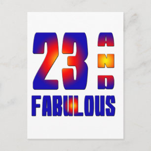 23 en geweldig briefkaart