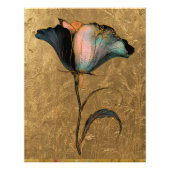 *~* 23 F4 Elegant Flower Gold  Foto Afdruk (Voorkant)