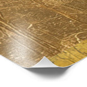 *~* 23 F4 Elegant Flower Gold  Foto Afdruk (Hoek)