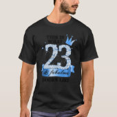 23 & Fabulous I Blue White Party Group Candid Phot T-shirt (Voorkant)