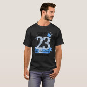 23 & Fabulous I Blue White Party Group Candid Phot T-shirt (Voorkant volledig)
