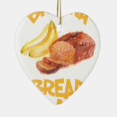 23 februari - Bananenbrood Dag Keramisch Ornament (Rechts)