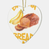 23 februari - Bananenbrood Dag Keramisch Ornament (Links)