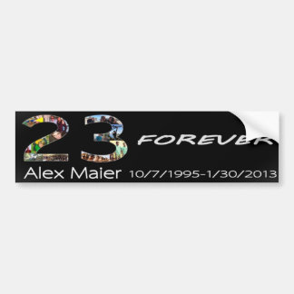 23 Forever Alex Maier Bumpersticker