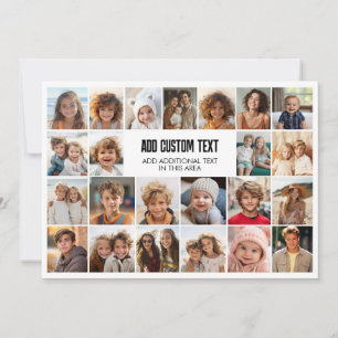 23 foto collage met tekstvak feestdagenkaart