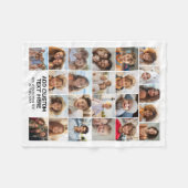 23 Foto collage met tekstvak Fleece Deken (Voorkant (Horizontaal))
